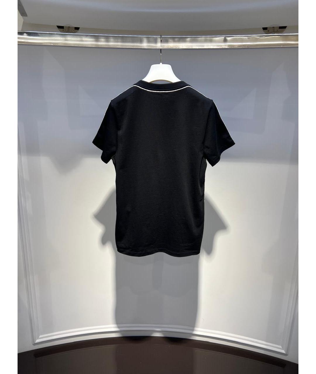 LOEWE Черная хлопковая футболка, фото 3