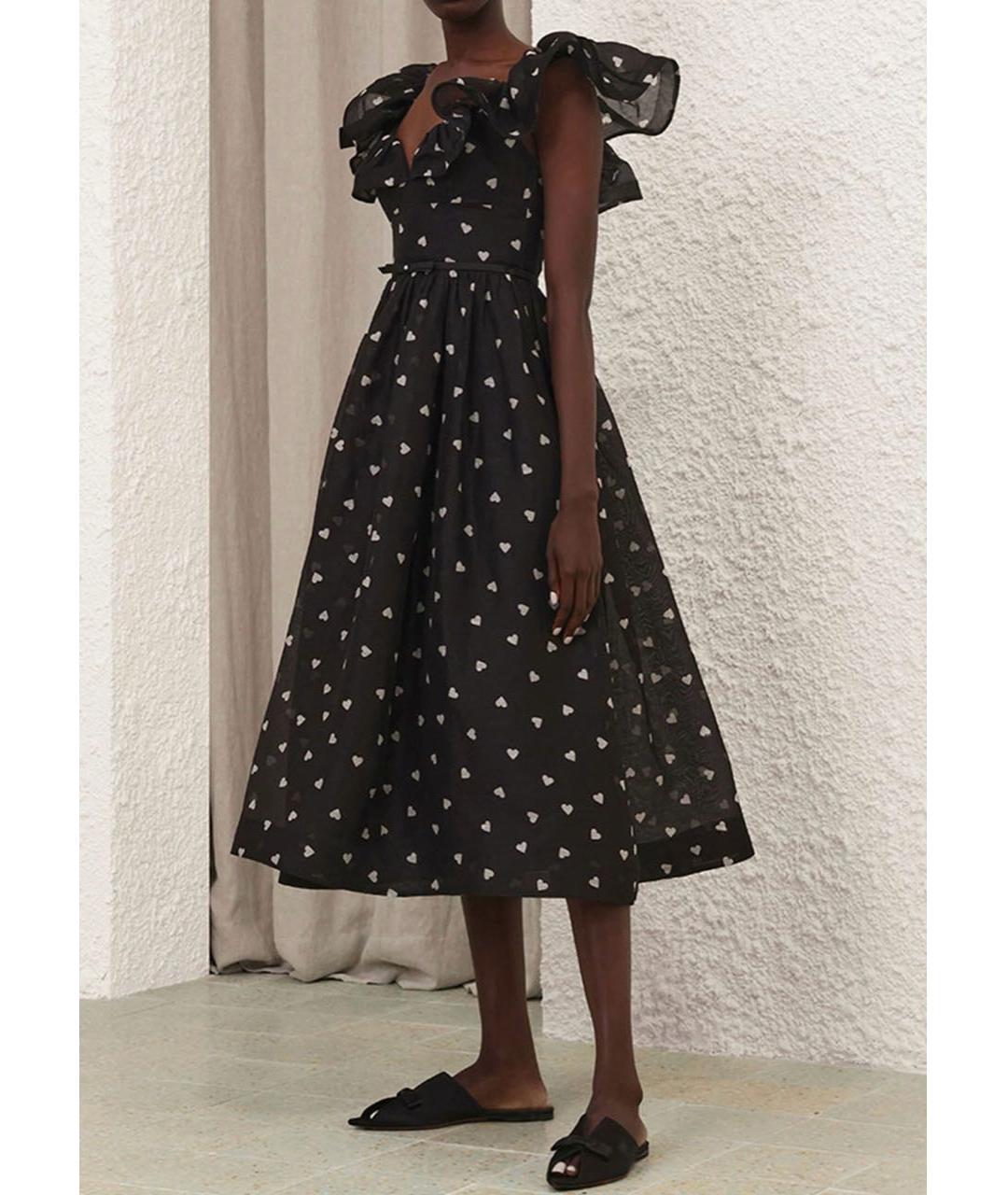 ZIMMERMANN Черный шелковый сарафан, фото 8