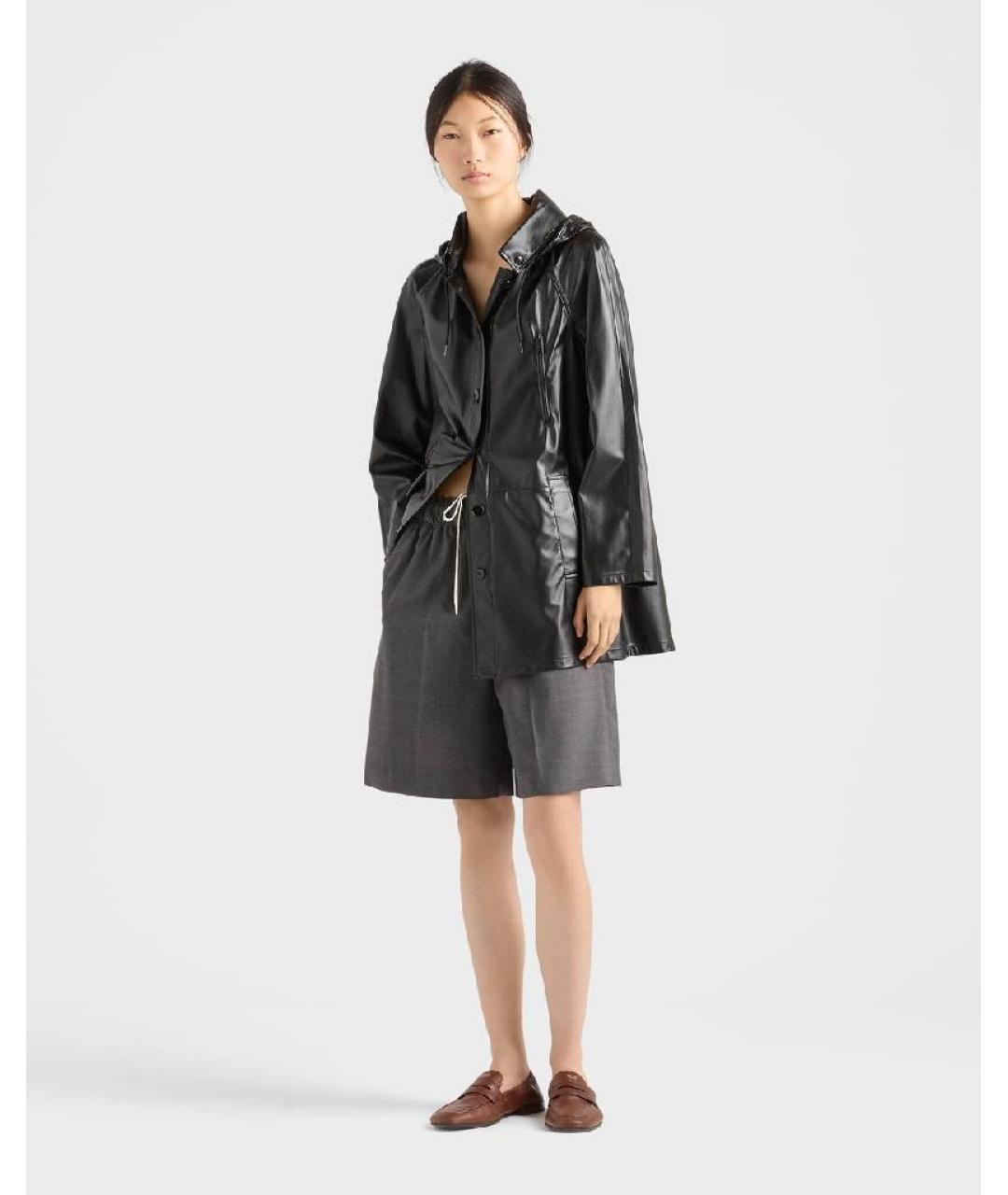 PRADA Серые шерстяные шорты, фото 2