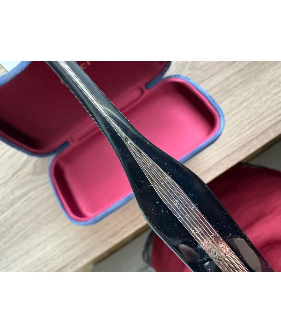 GUCCI Черные пластиковые солнцезащитные очки, фото 4