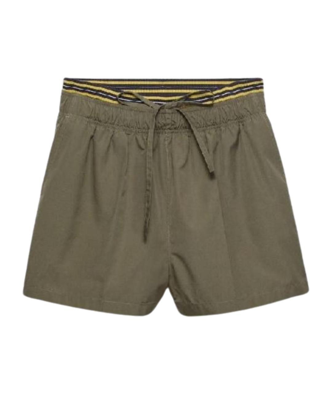 PRADA Хаки хлопковые шорты, фото 1