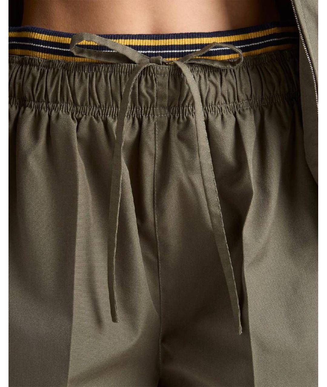 PRADA Хаки хлопковые шорты, фото 5