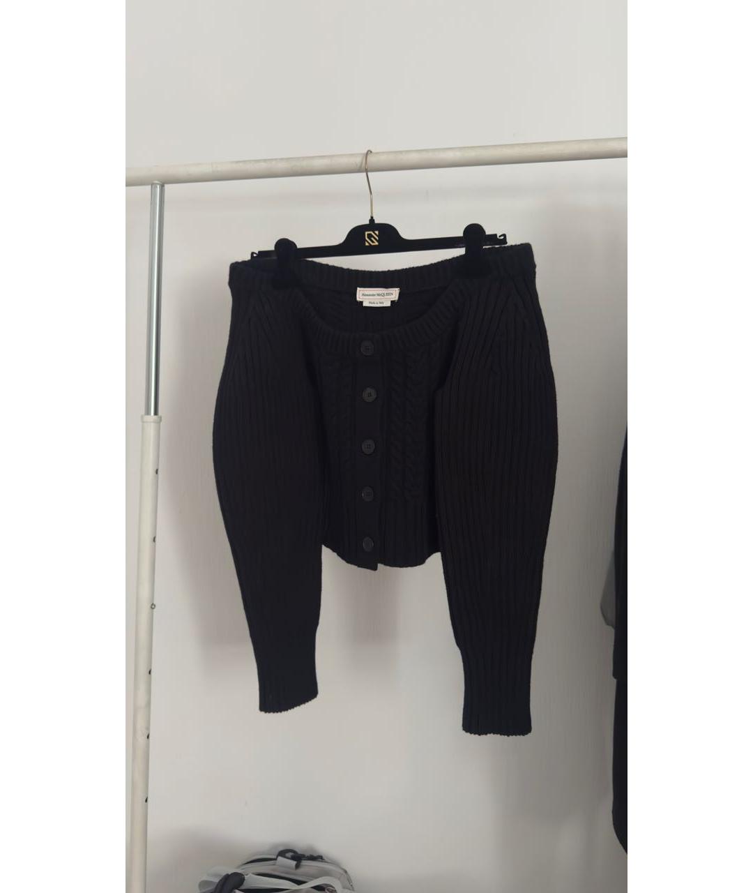 ALEXANDER MCQUEEN Черный шерстяной джемпер / свитер, фото 2