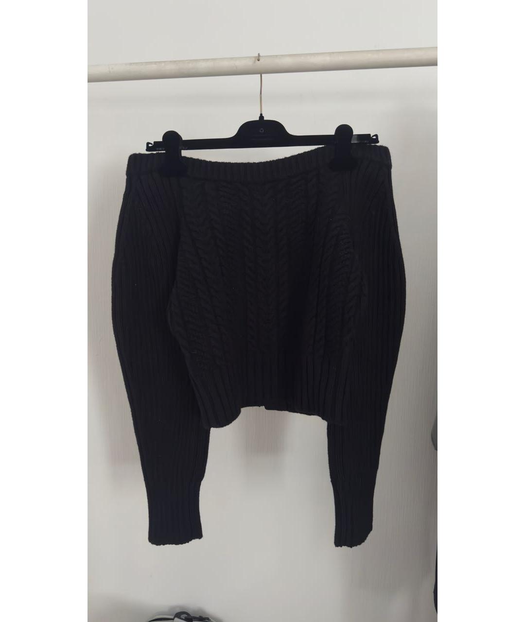 ALEXANDER MCQUEEN Черный шерстяной джемпер / свитер, фото 4