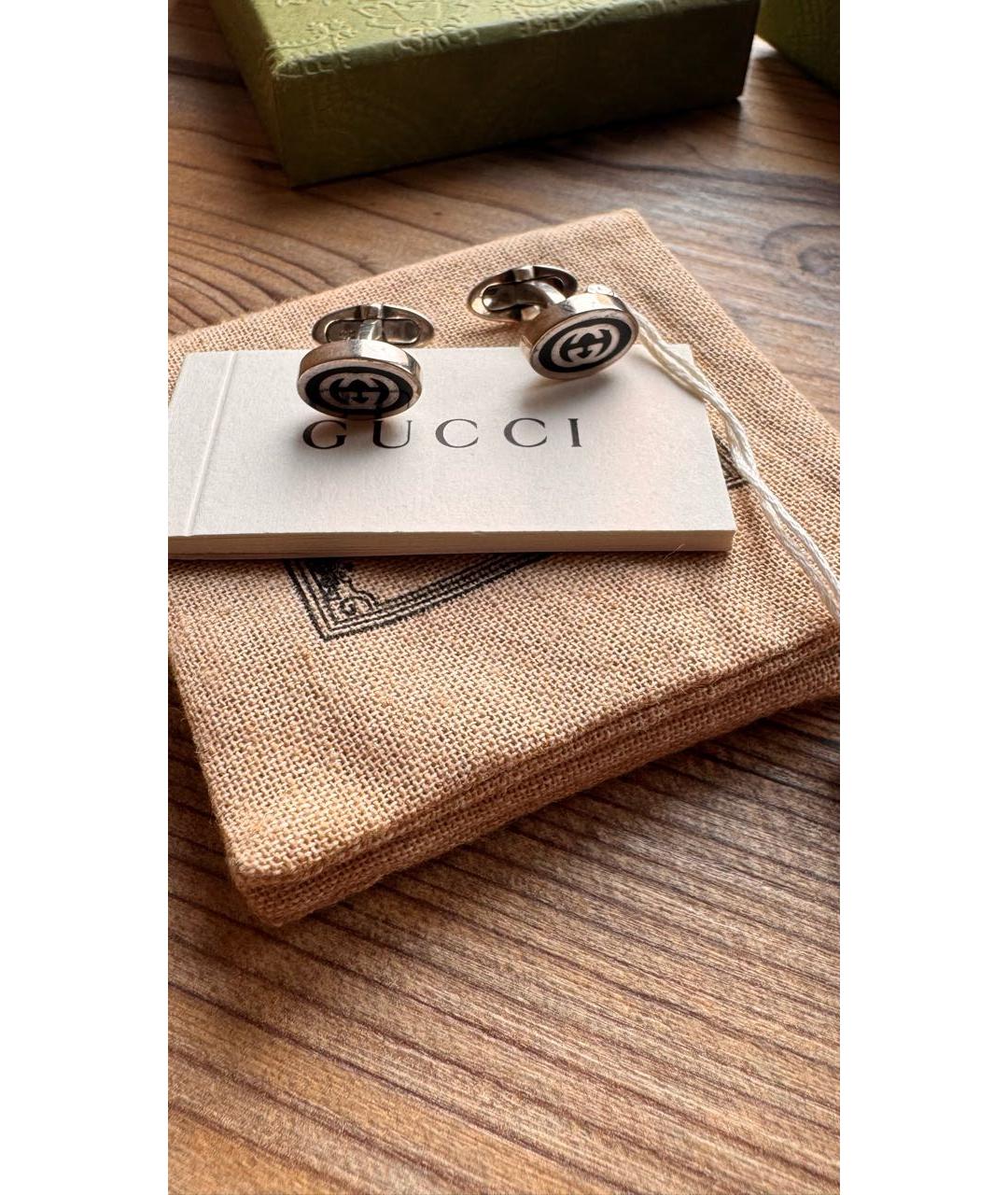 GUCCI Серебряные серебряные запонки, фото 3