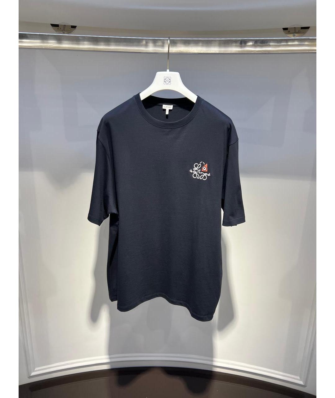 LOEWE Темно-синяя футболка, фото 2