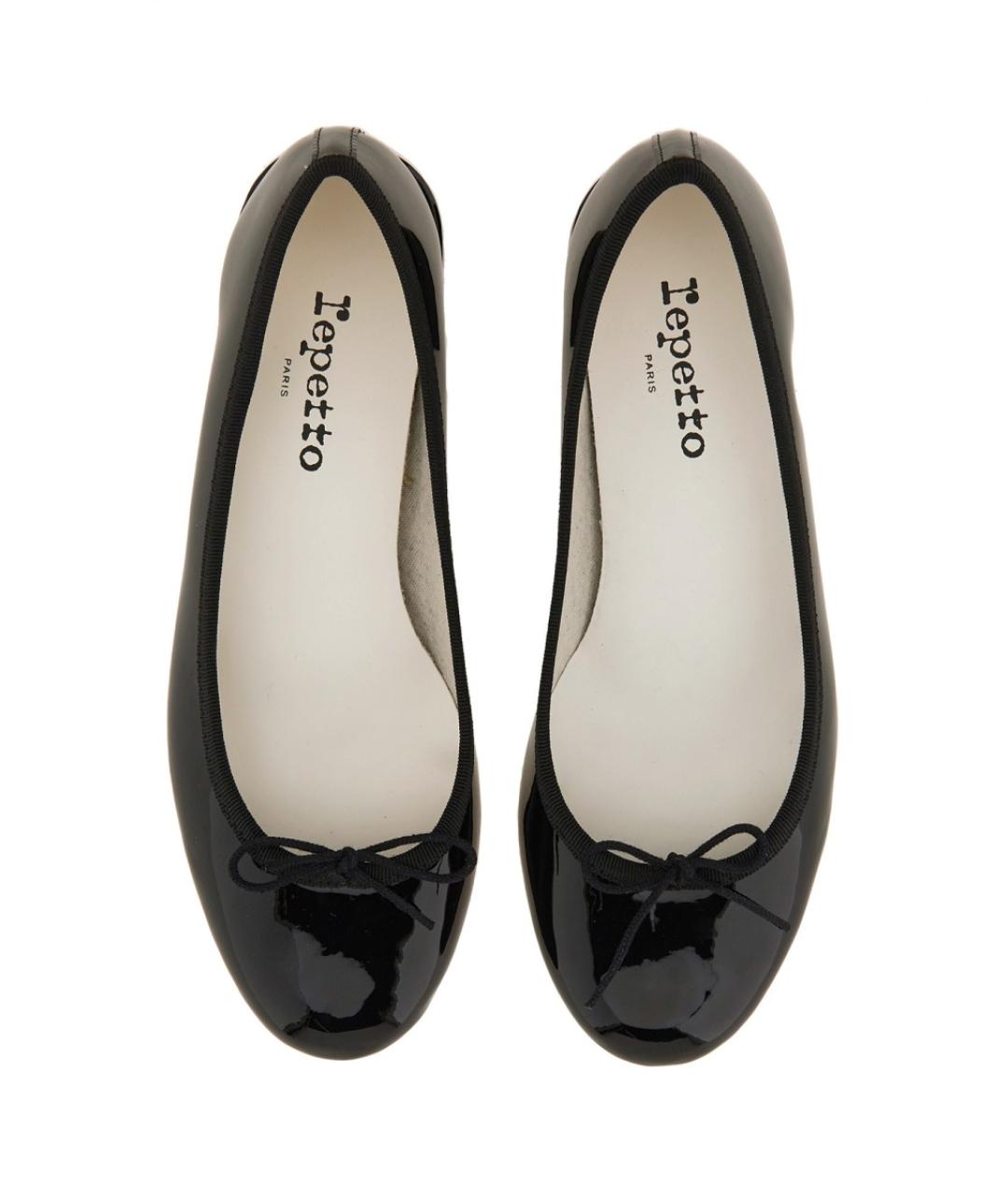 REPETTO Черные кожаные туфли, фото 4