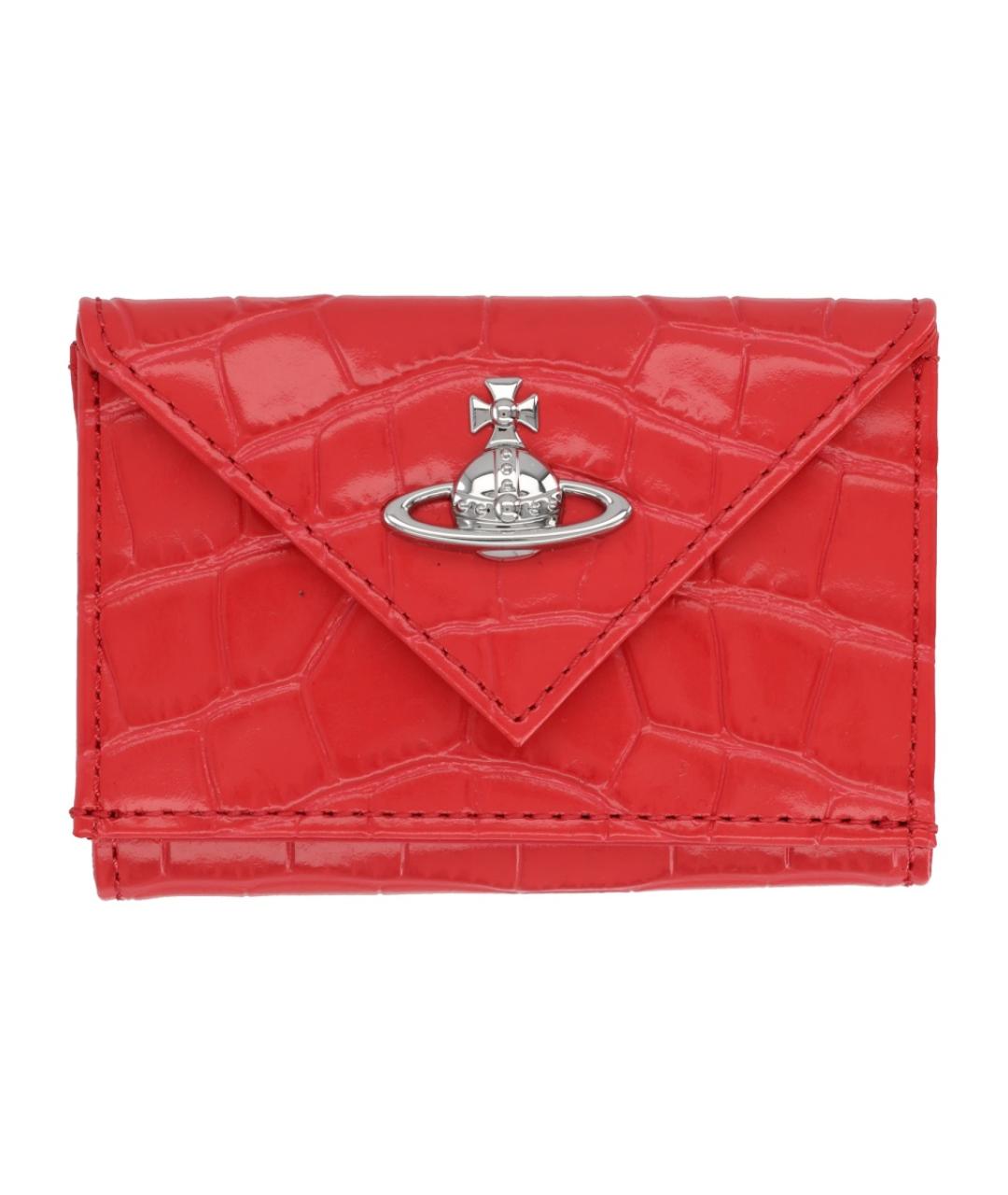 VIVIENNE WESTWOOD Красный кожаный кошелек, фото 1