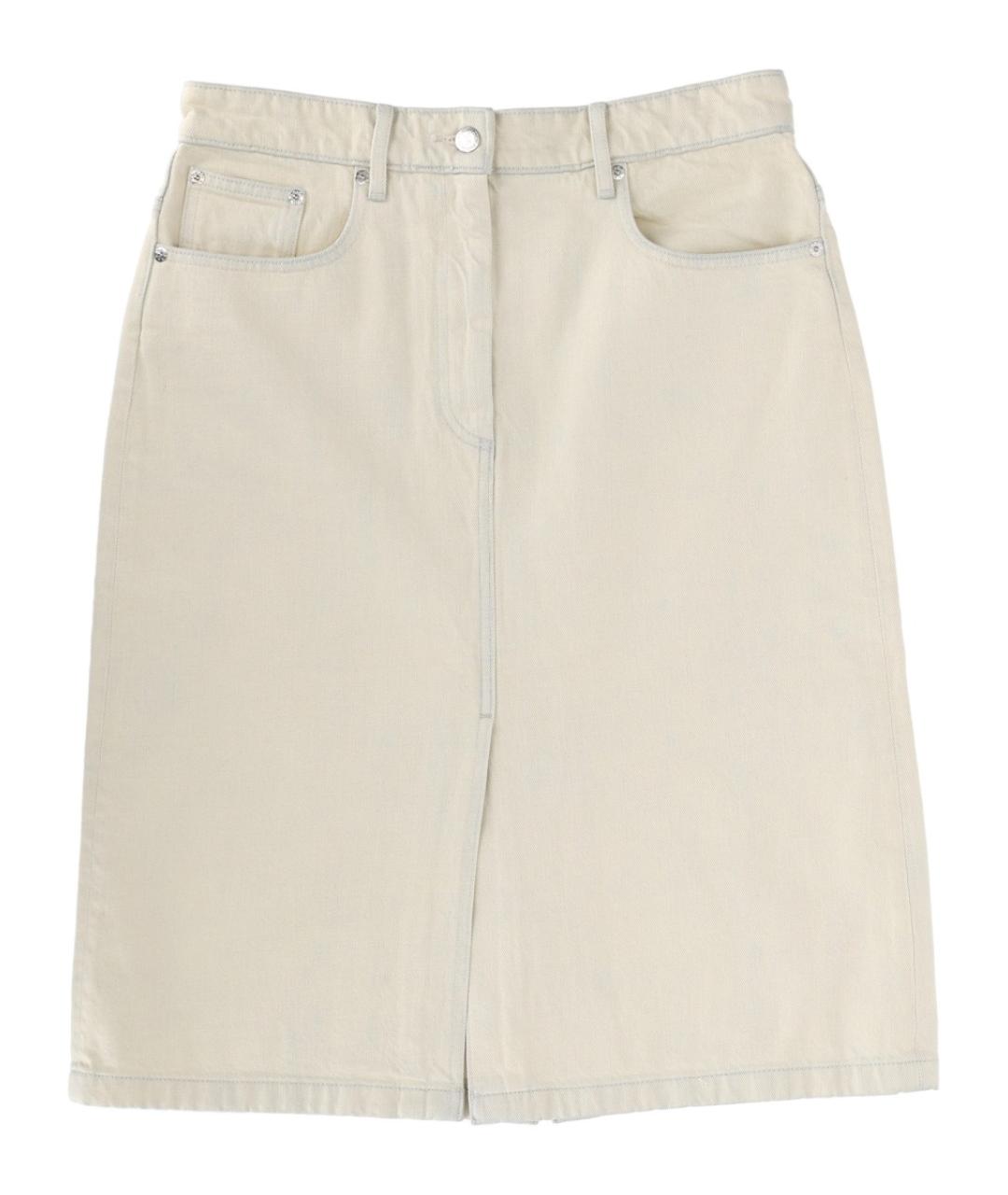 A.P.C. Бежевая хлопковая юбка мини, фото 1