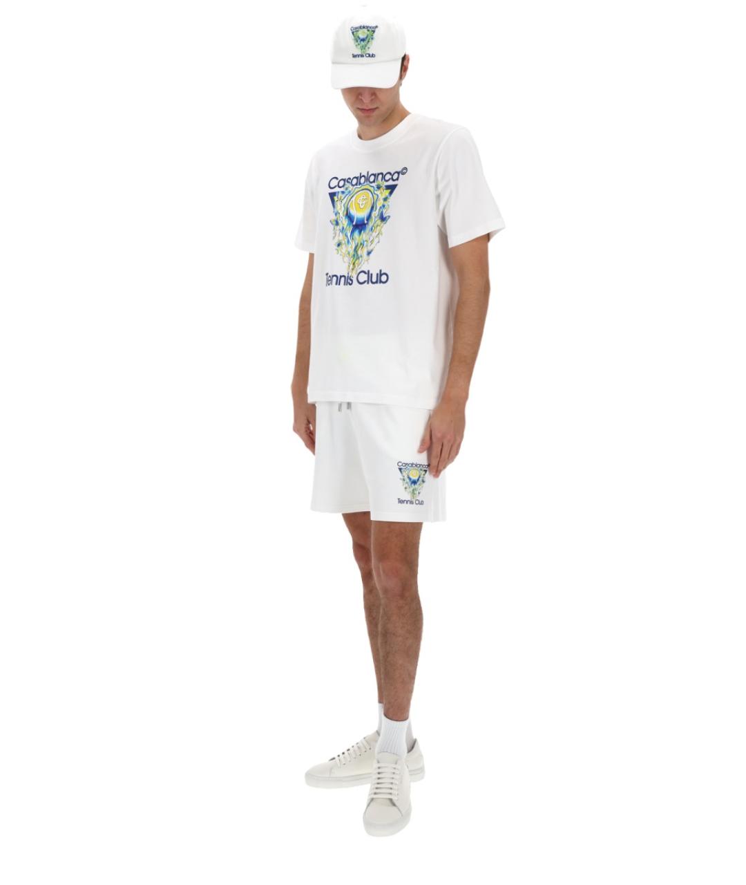 CASABLANCA Белые хлопковые шорты, фото 2
