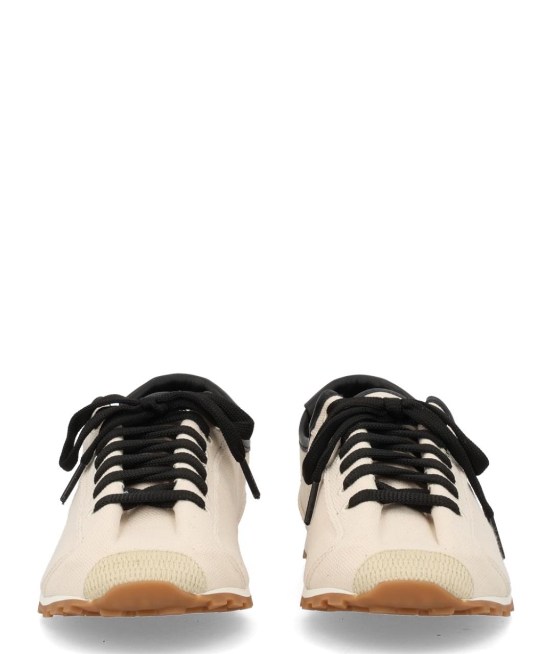 JACQUEMUS Бежевые текстильные кроссовки, фото 3