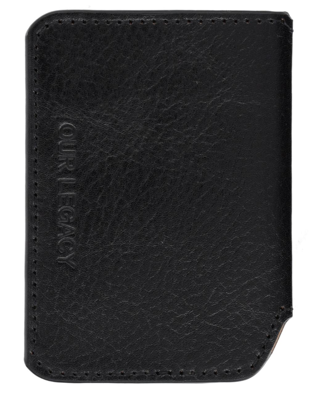 OUR LEGACY Черный кожаный кардхолдер, фото 2