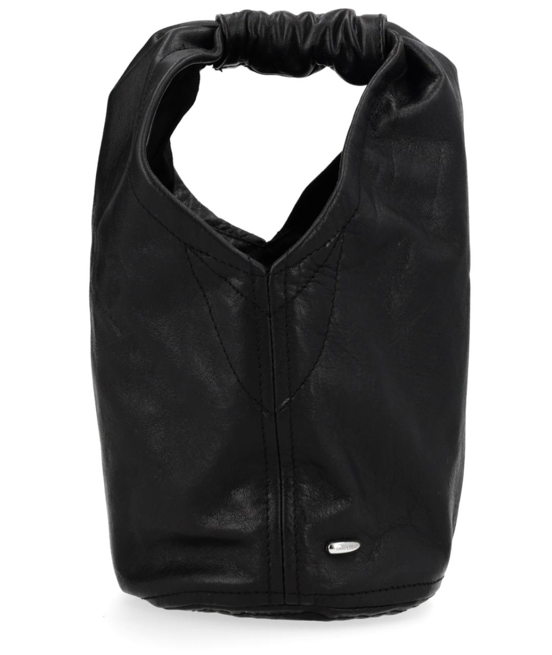 OUR LEGACY Черная кожаная сумка тоут, фото 1