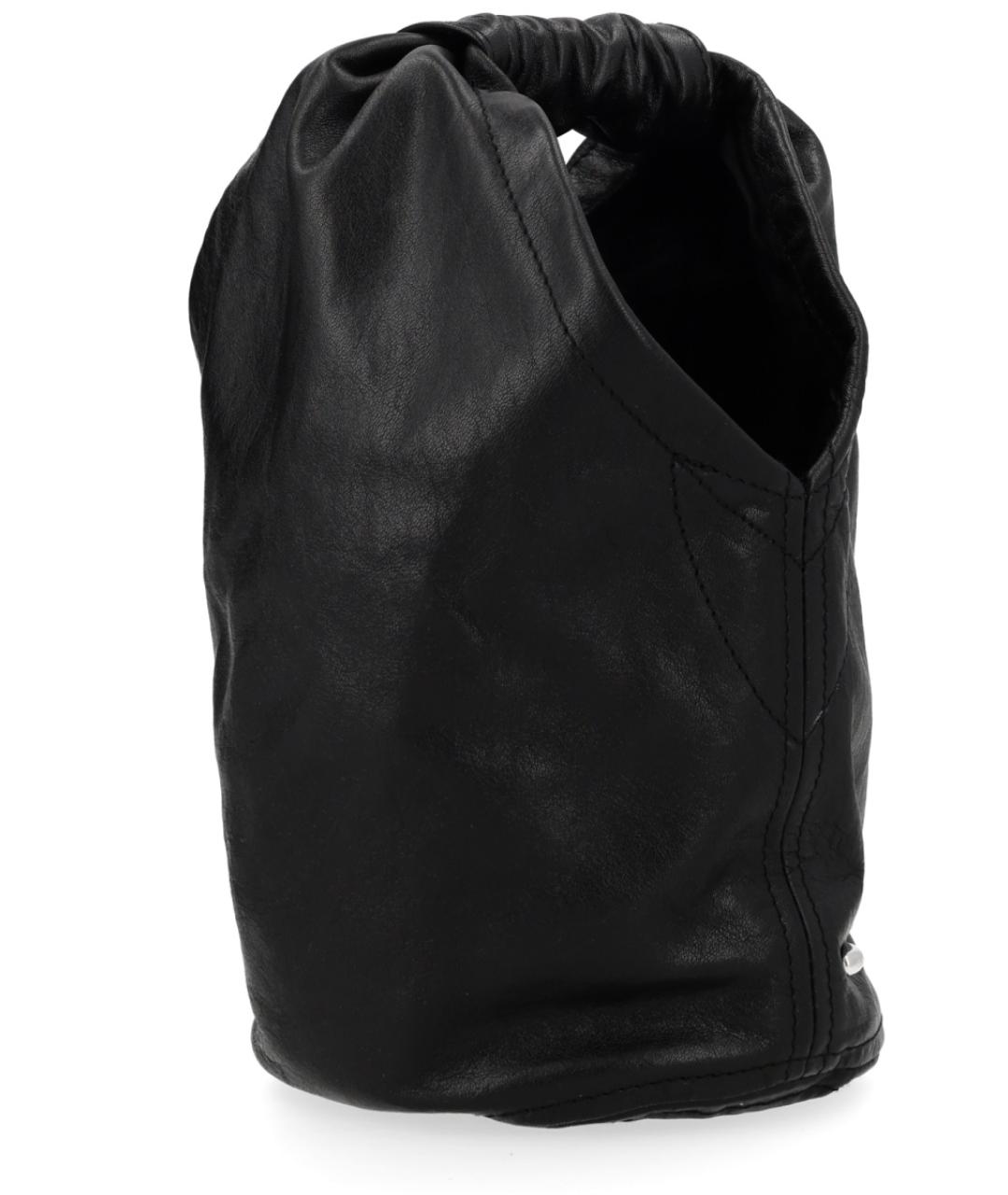 OUR LEGACY Черная кожаная сумка тоут, фото 2