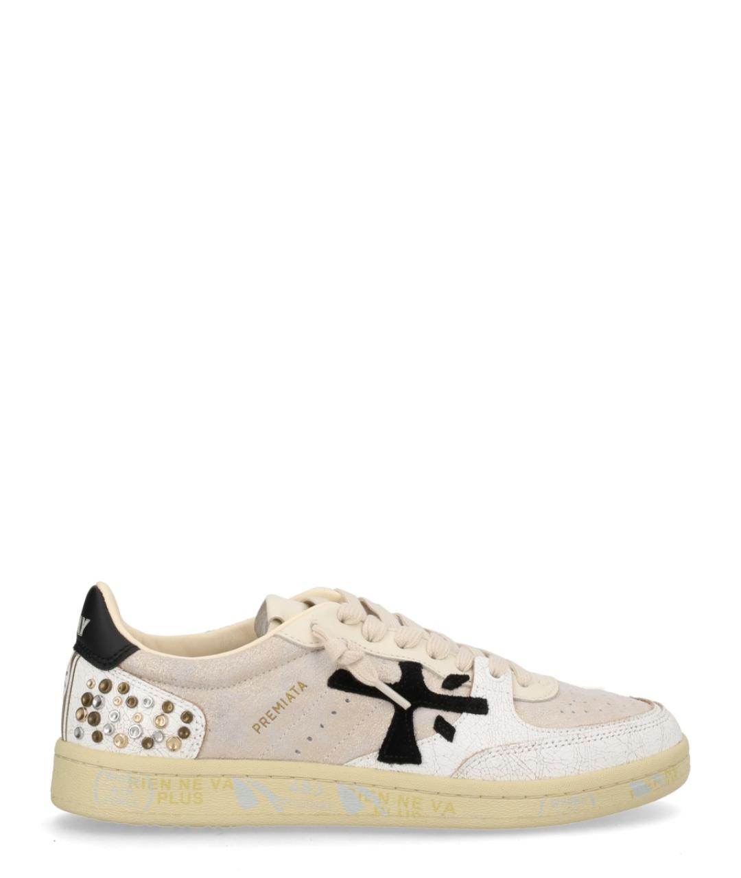 PREMIATA Белые кожаные кеды, фото 1