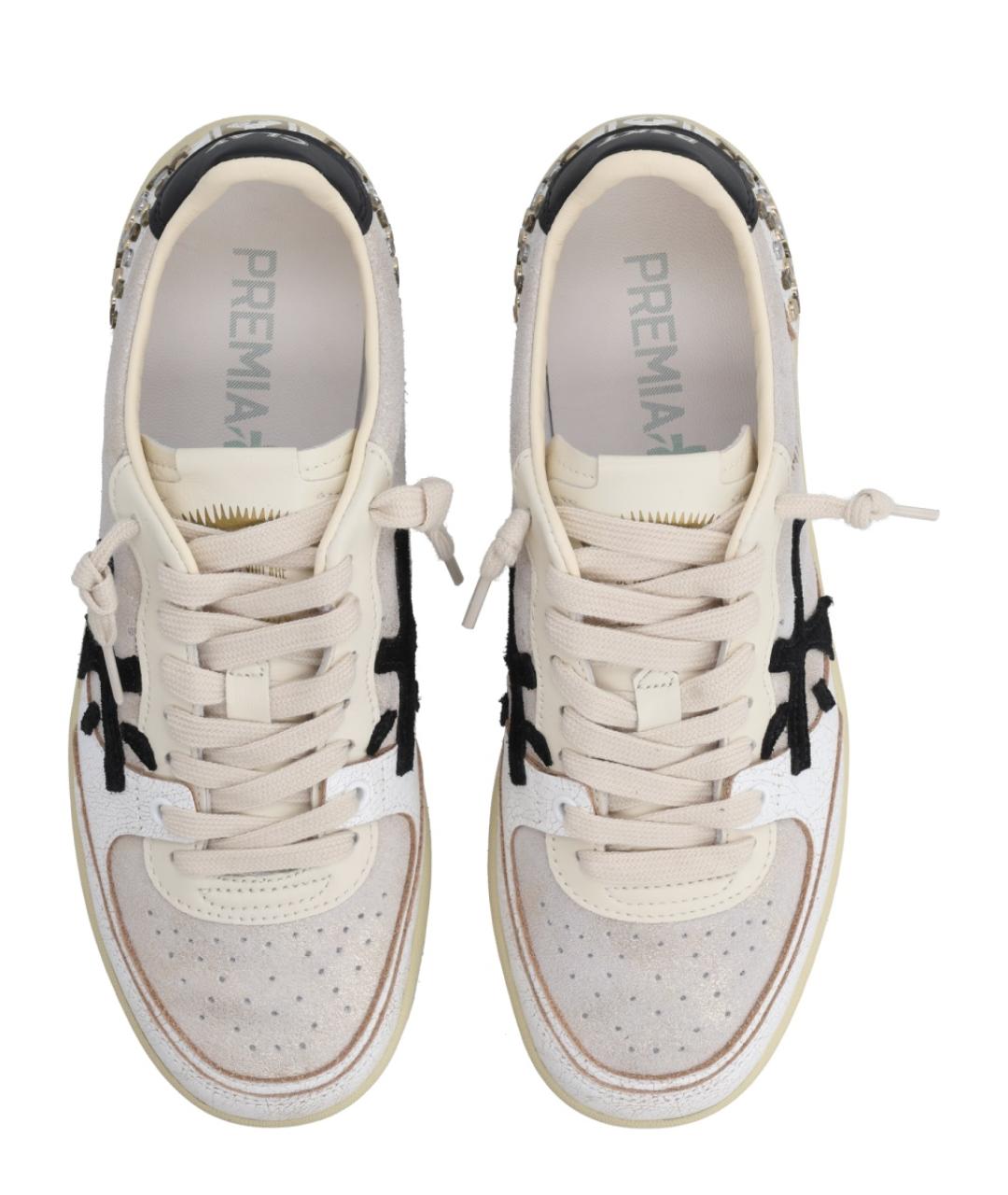 PREMIATA Белые кожаные кеды, фото 5