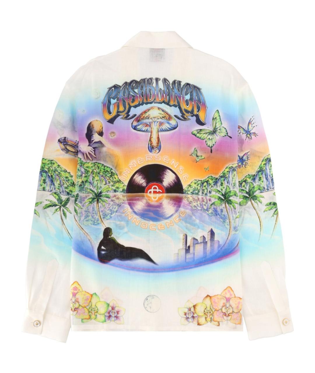 CASABLANCA Мульти льняная кэжуал рубашка, фото 3