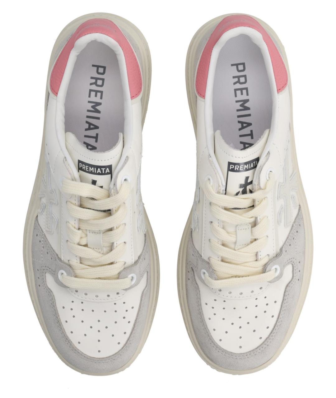 PREMIATA Белые кожаные кроссовки, фото 5