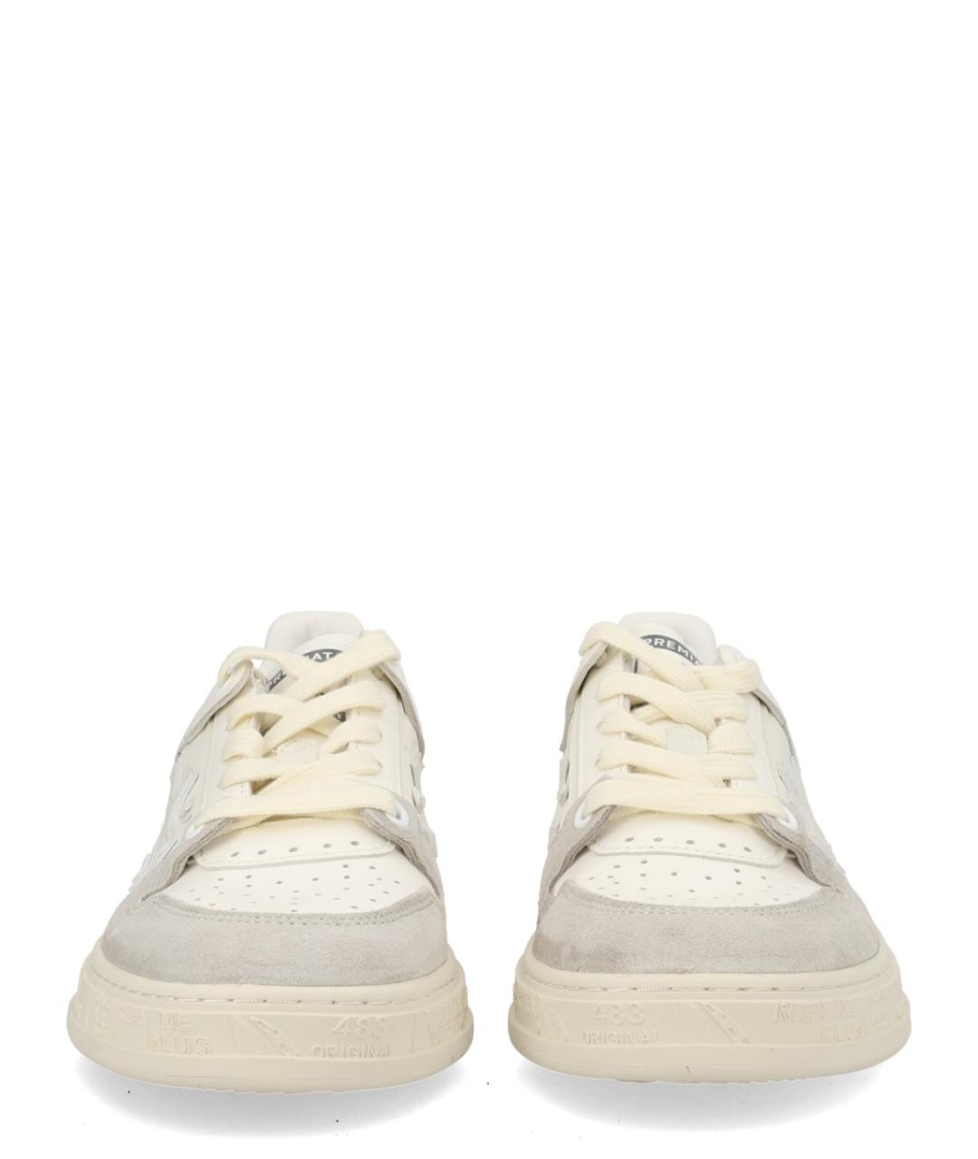 PREMIATA Белые кожаные кроссовки, фото 3