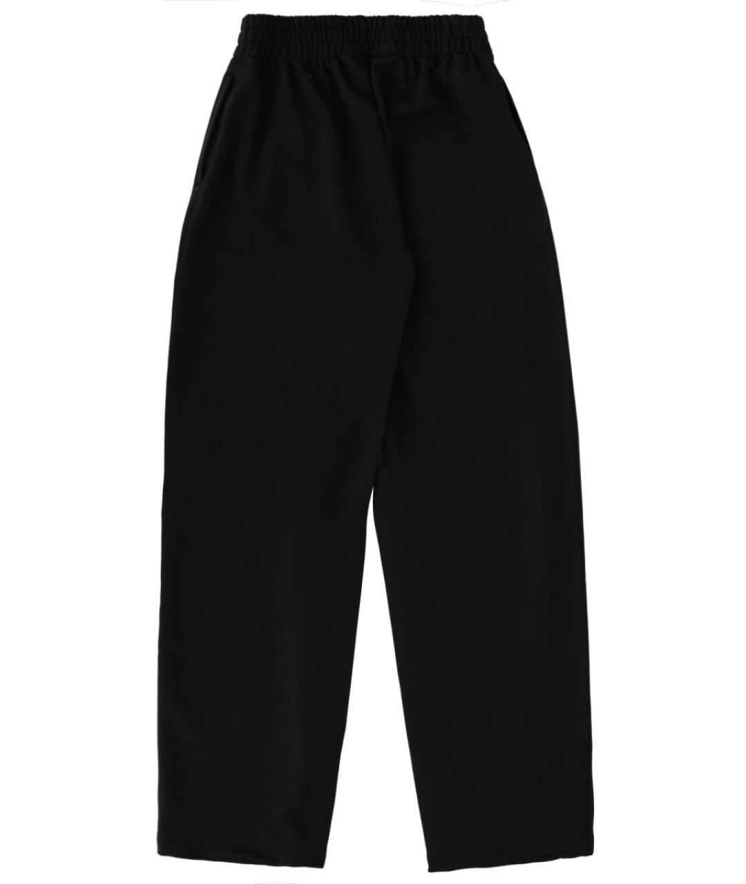 DIESEL Черные хлопковые прямые брюки, фото 2