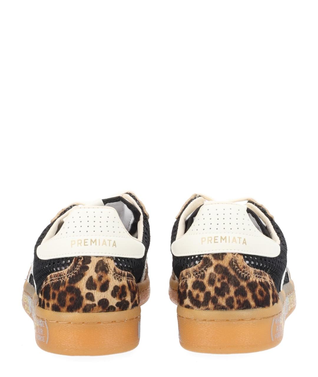 PREMIATA Коричневые кожаные кроссовки, фото 4