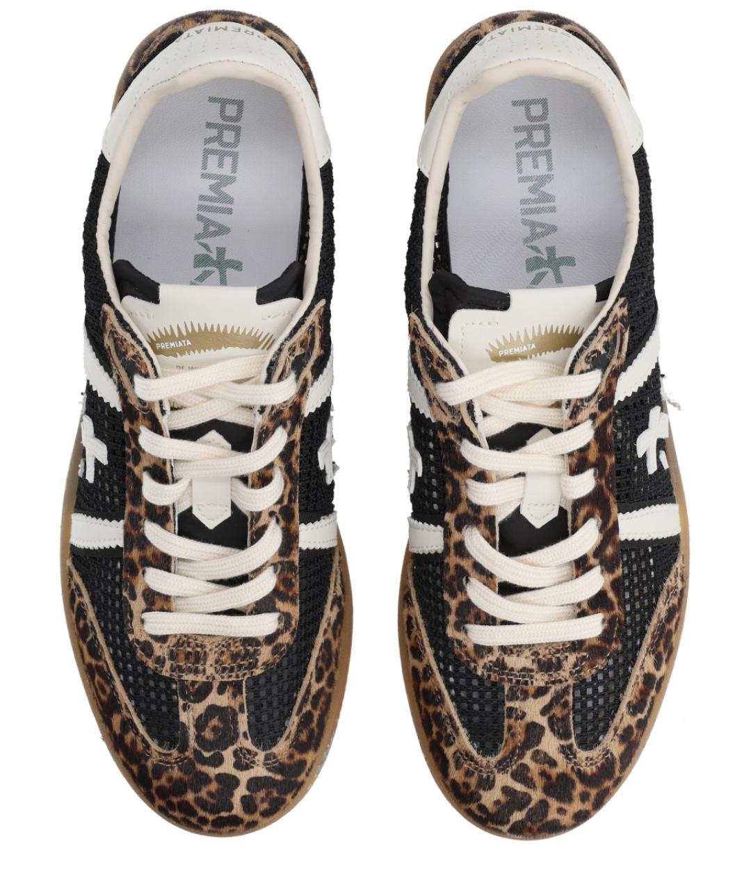 PREMIATA Коричневые кожаные кроссовки, фото 5