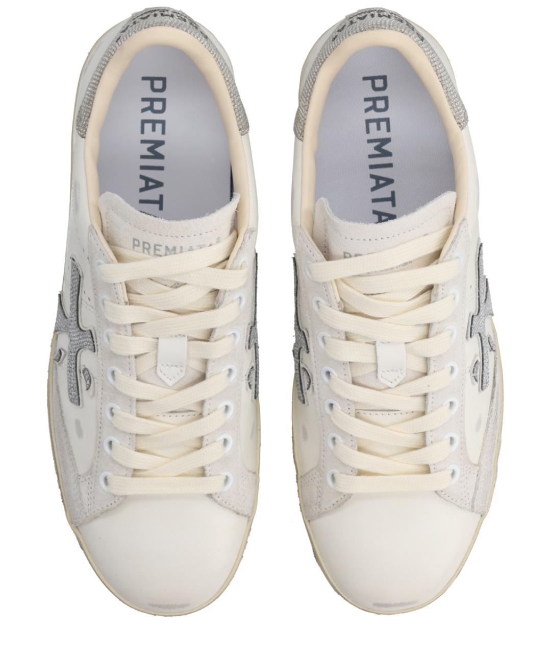 PREMIATA Белые кожаные кеды, фото 5