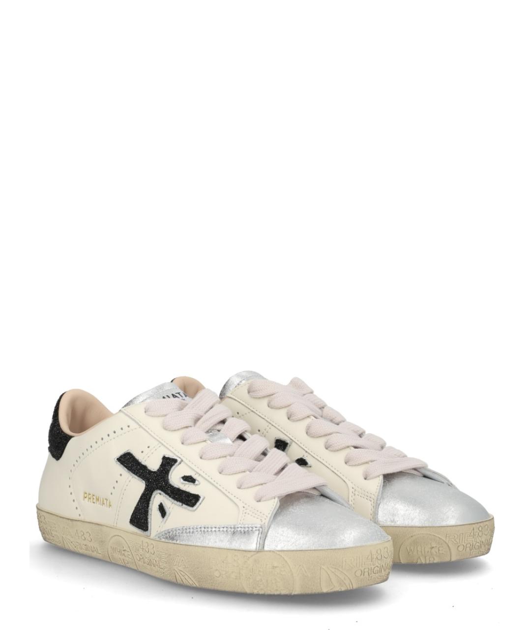 PREMIATA Белые кожаные кеды, фото 2