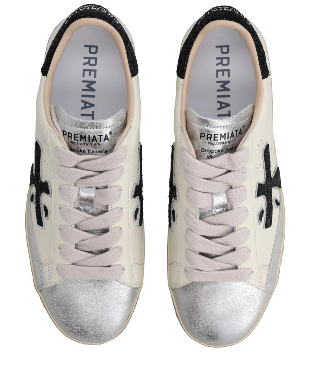 PREMIATA Белые кожаные кеды, фото 5