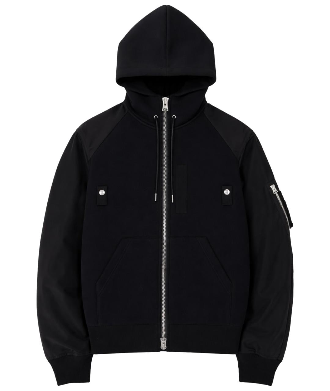 SACAI Черная хлопковая куртка, фото 1