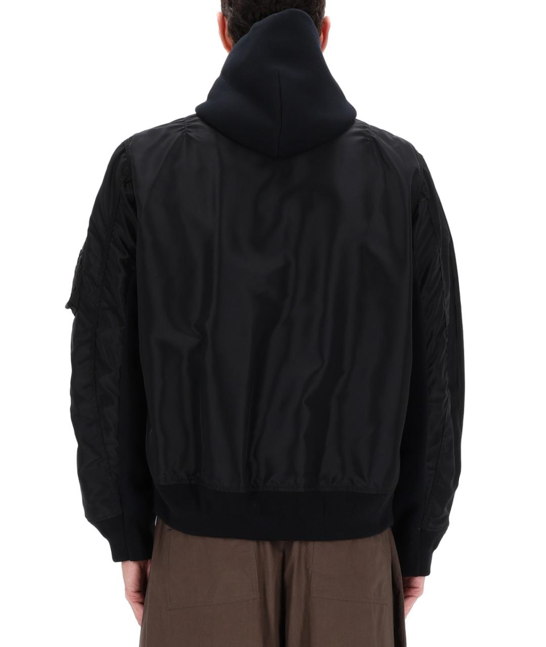 SACAI Черная хлопковая куртка, фото 4