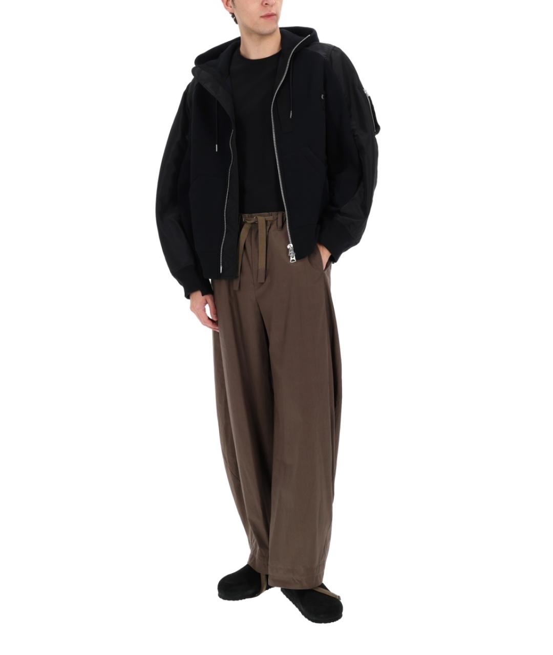 SACAI Черная хлопковая куртка, фото 5