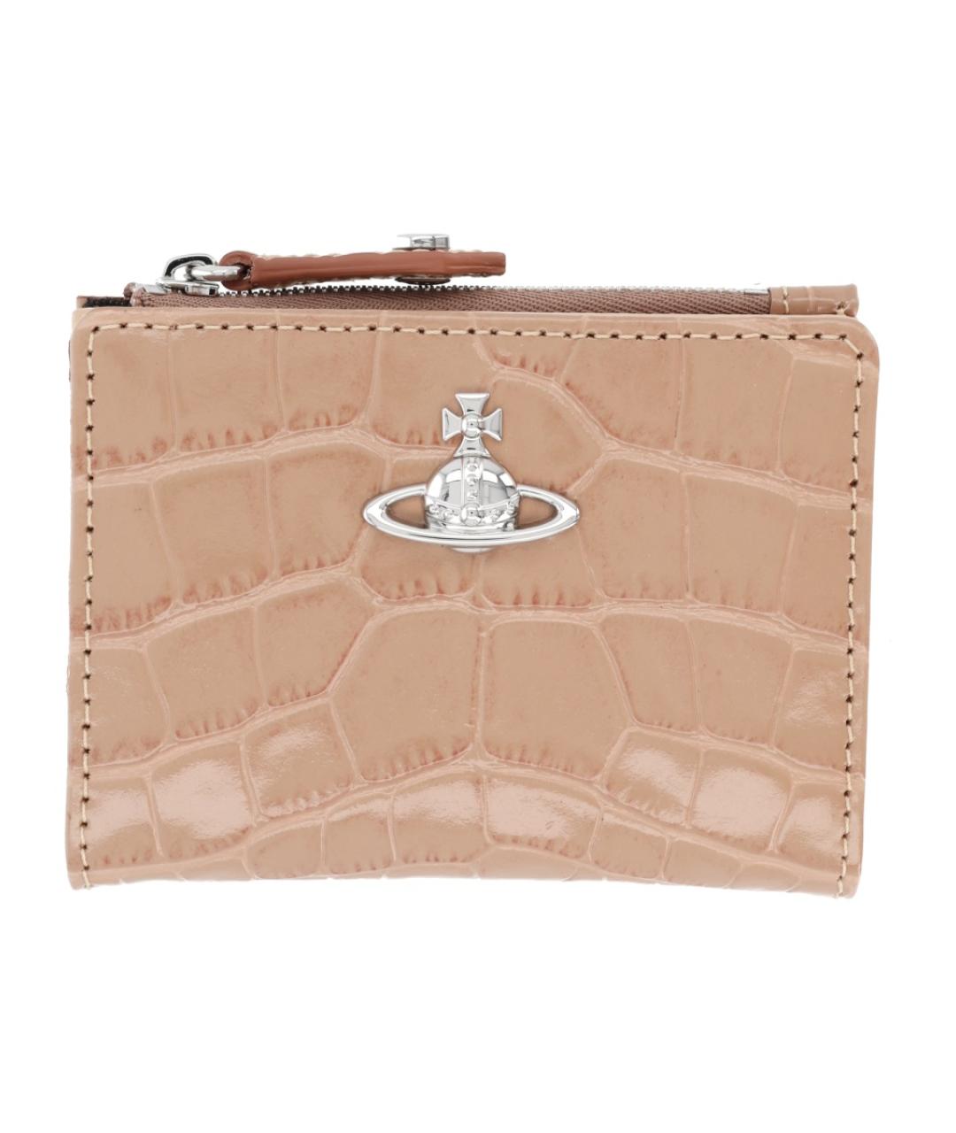 VIVIENNE WESTWOOD Розовый кожаный кошелек, фото 1