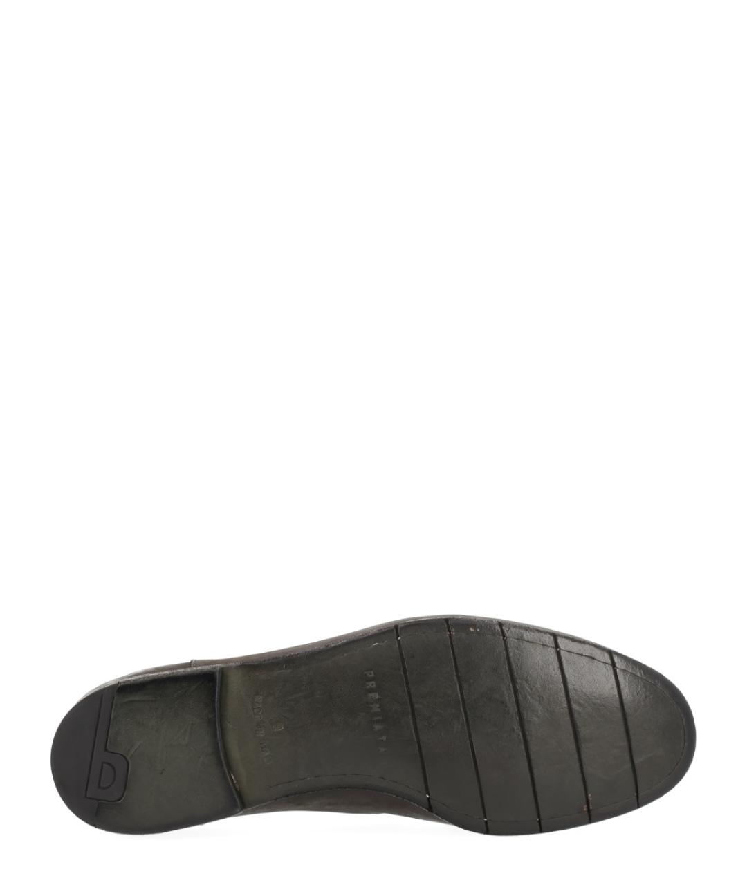 PREMIATA Черные кожаные лоферы, фото 6