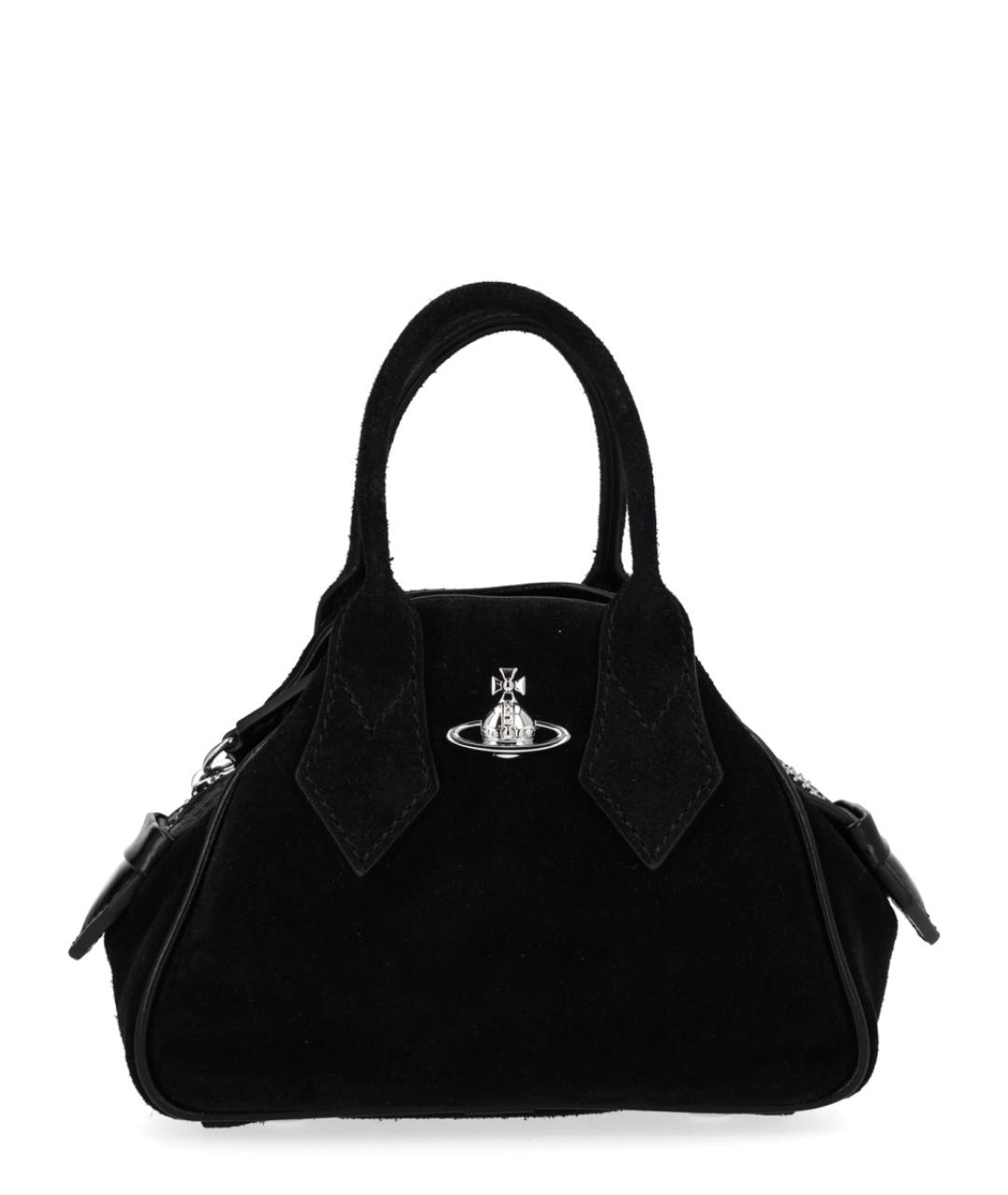 VIVIENNE WESTWOOD Черная кожаная сумка тоут, фото 1