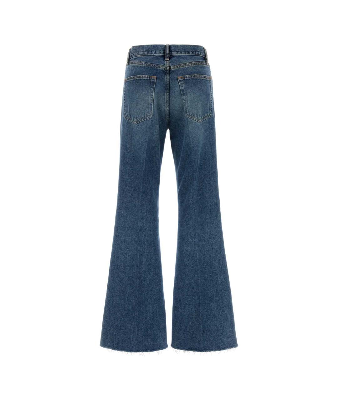 FRAME Синие хлопковые джинсы клеш, фото 2