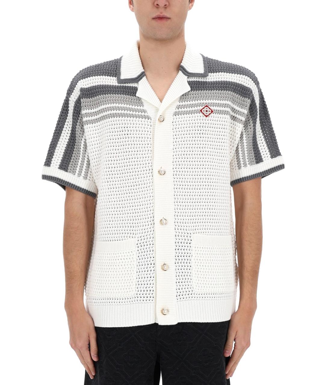 CASABLANCA Белая хлопковая кэжуал рубашка, фото 3