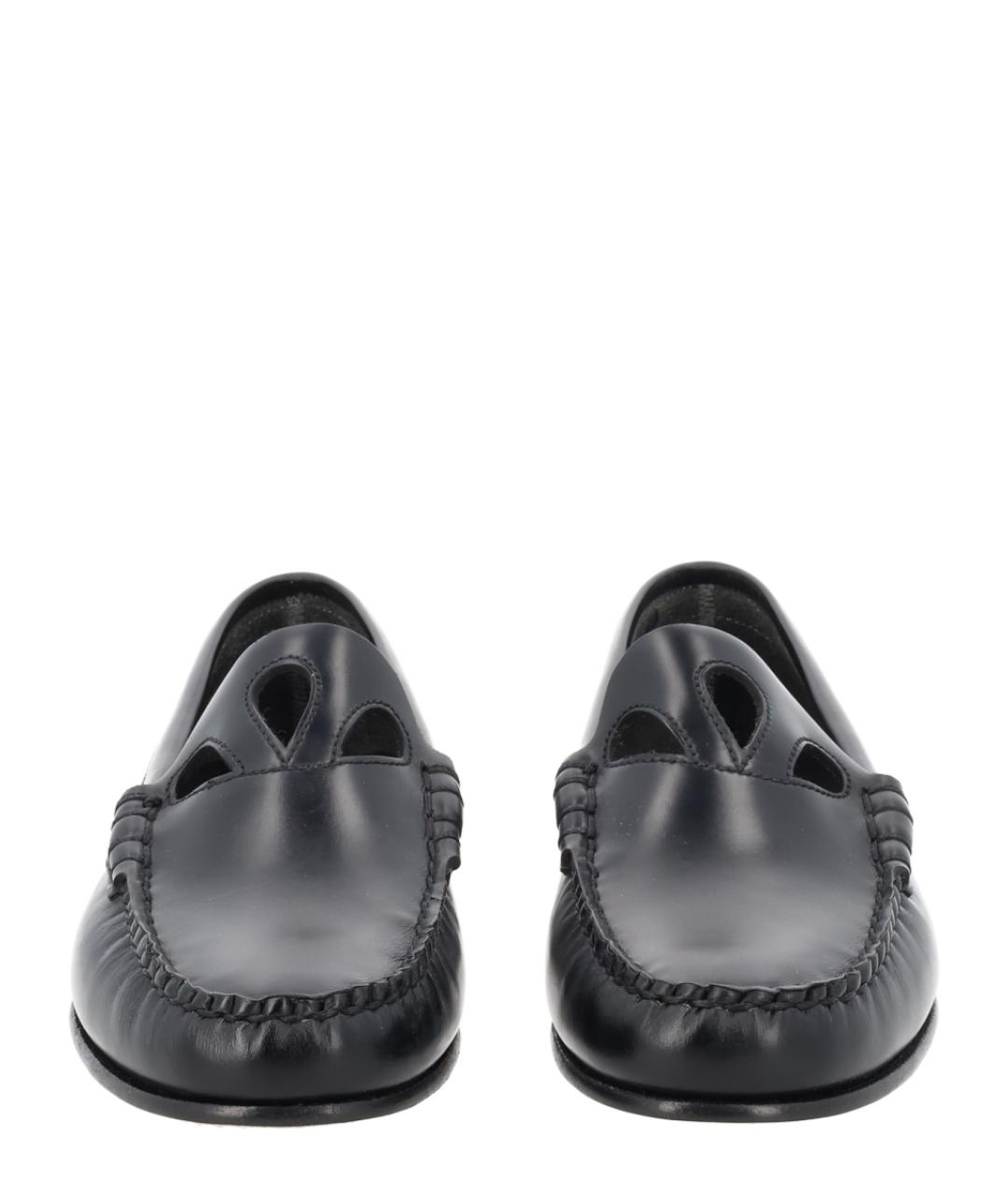 HEREU Черные кожаные лоферы, фото 3