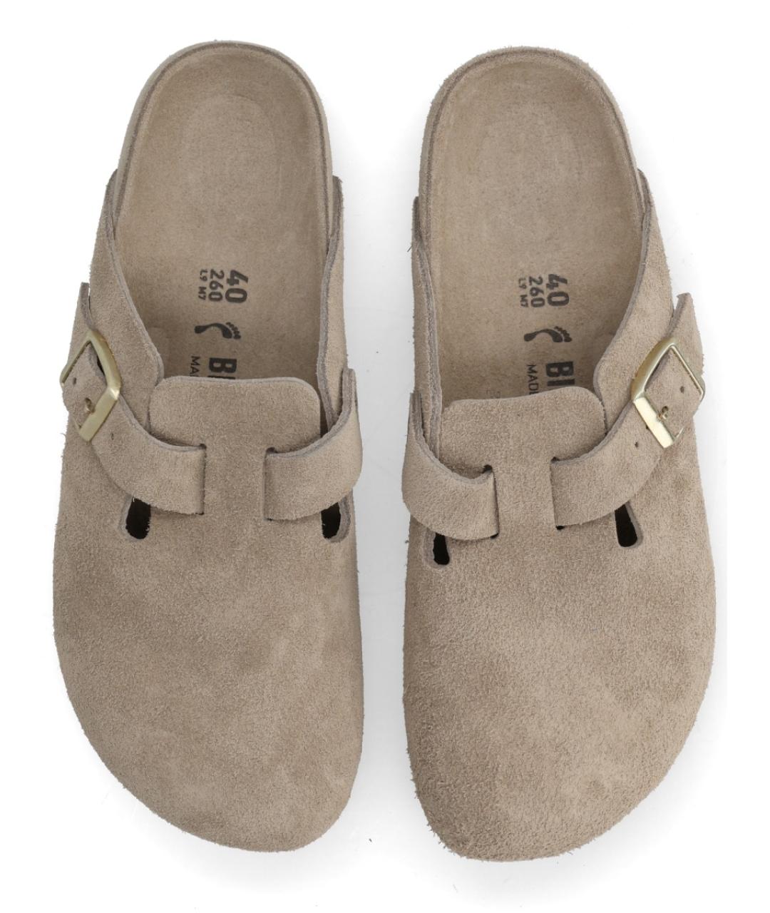 BIRKENSTOCK Бежевые мюли, фото 4