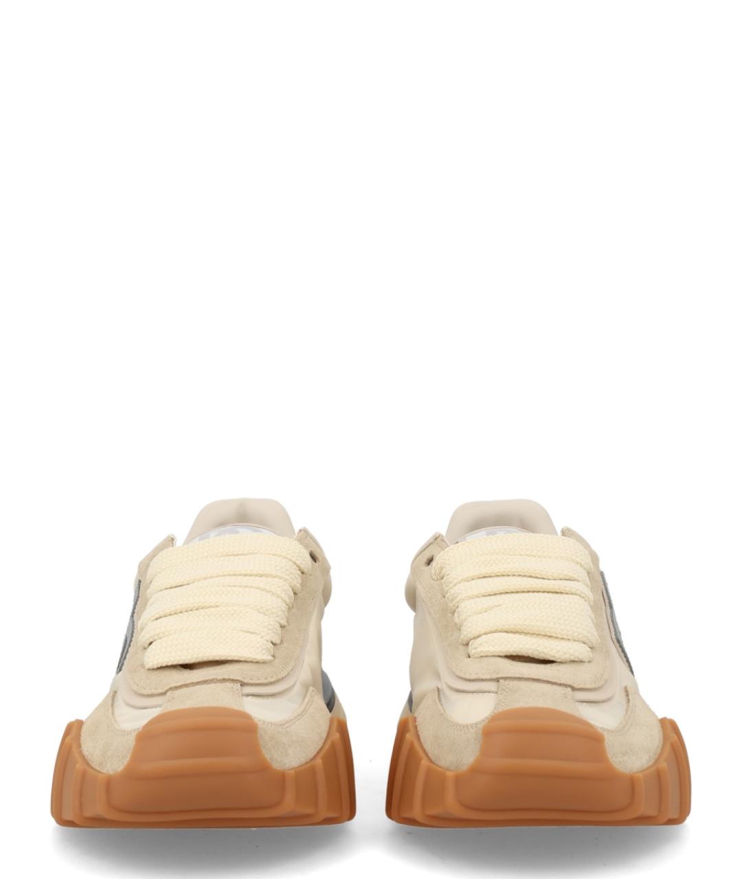 DOLCE&GABBANA Бежевые синтетические кроссовки, фото 3