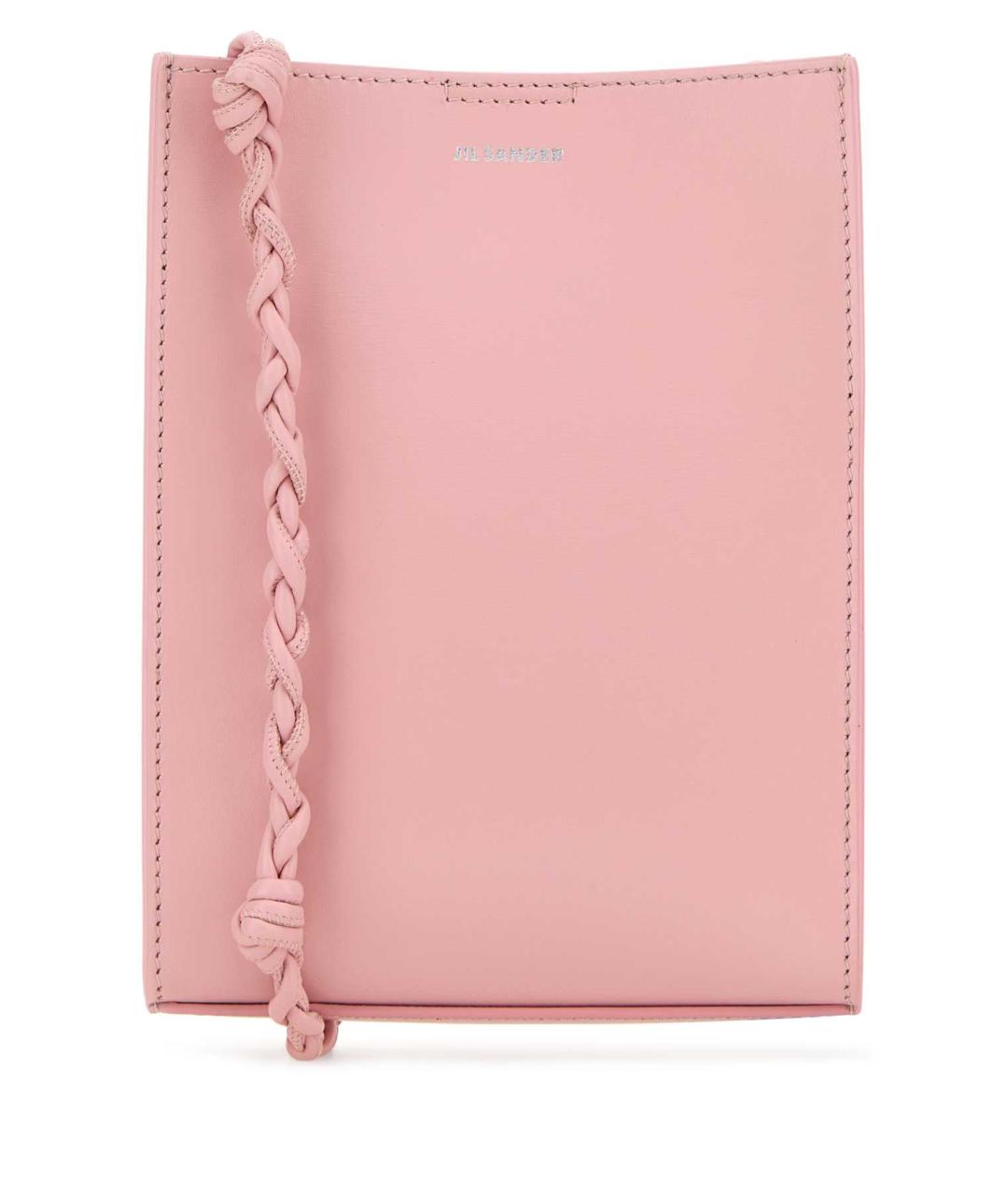 JIL SANDER Розовая кожаная сумка через плечо, фото 1