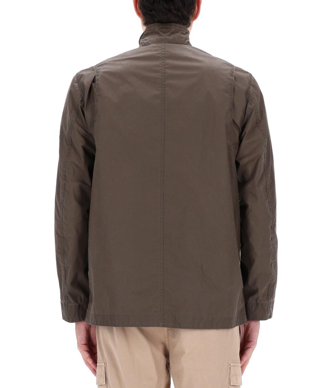 STONE ISLAND Коричневая полиэстеровая куртка, фото 4