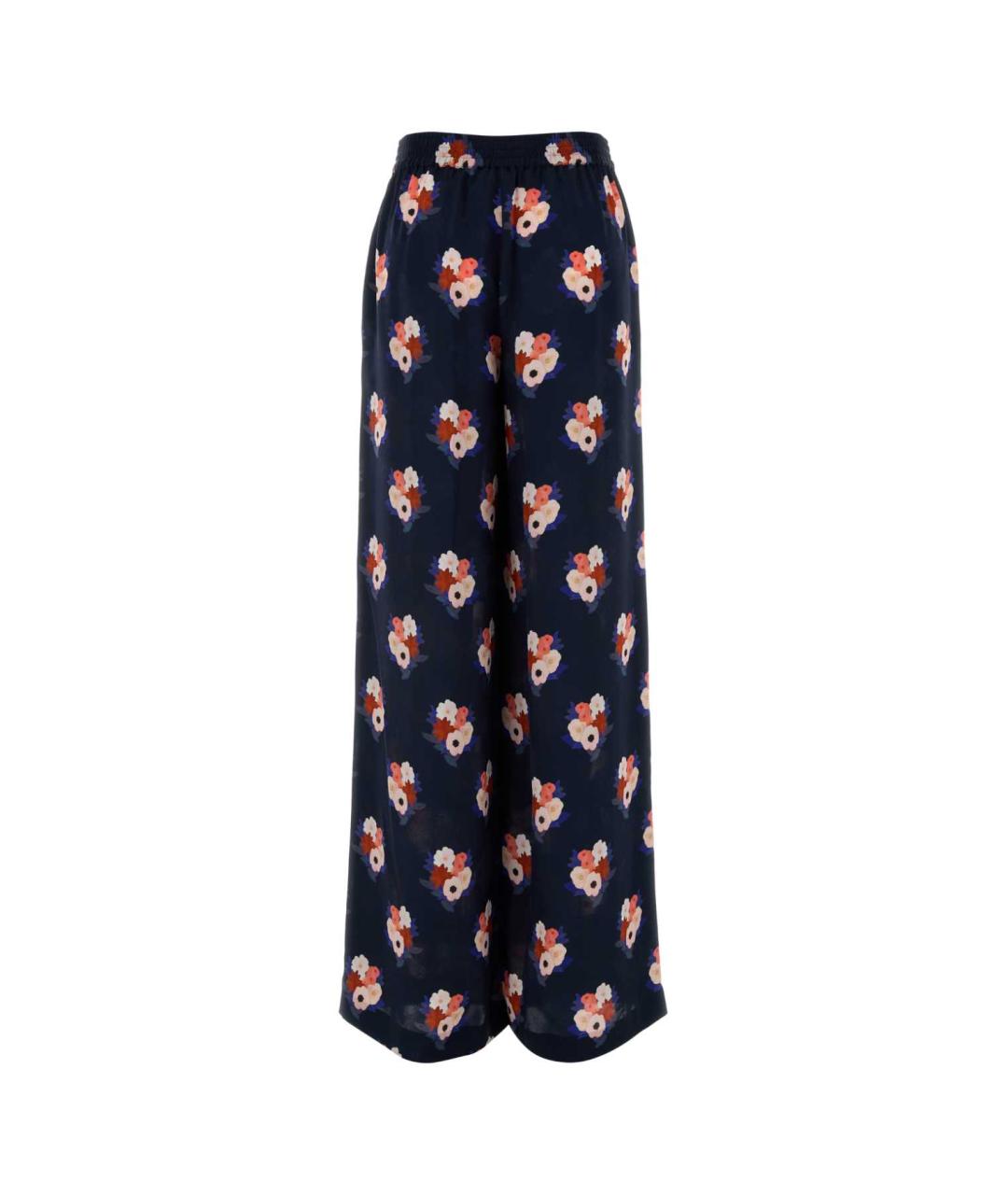 FENDI Мульти шелковые прямые брюки, фото 2