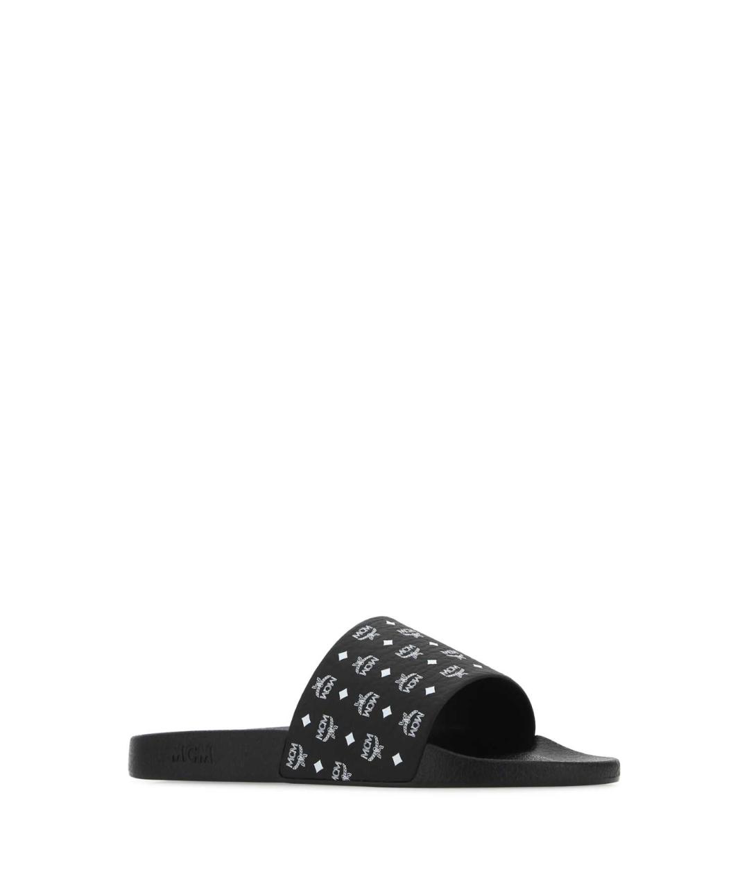 MCM Черные синтетические шлепанцы, фото 2