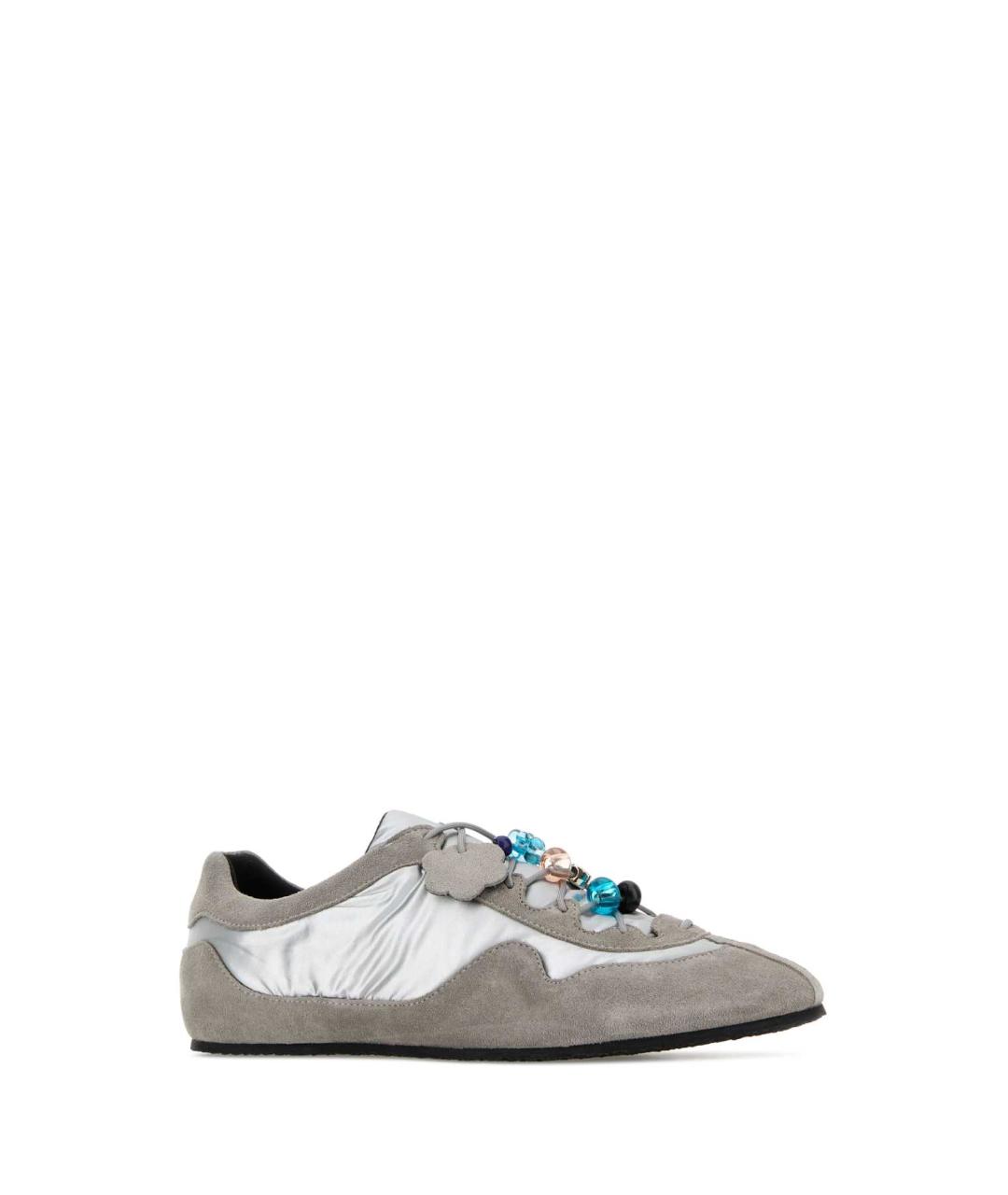 CECILIE BAHNSEN Серые замшевые кроссовки, фото 2