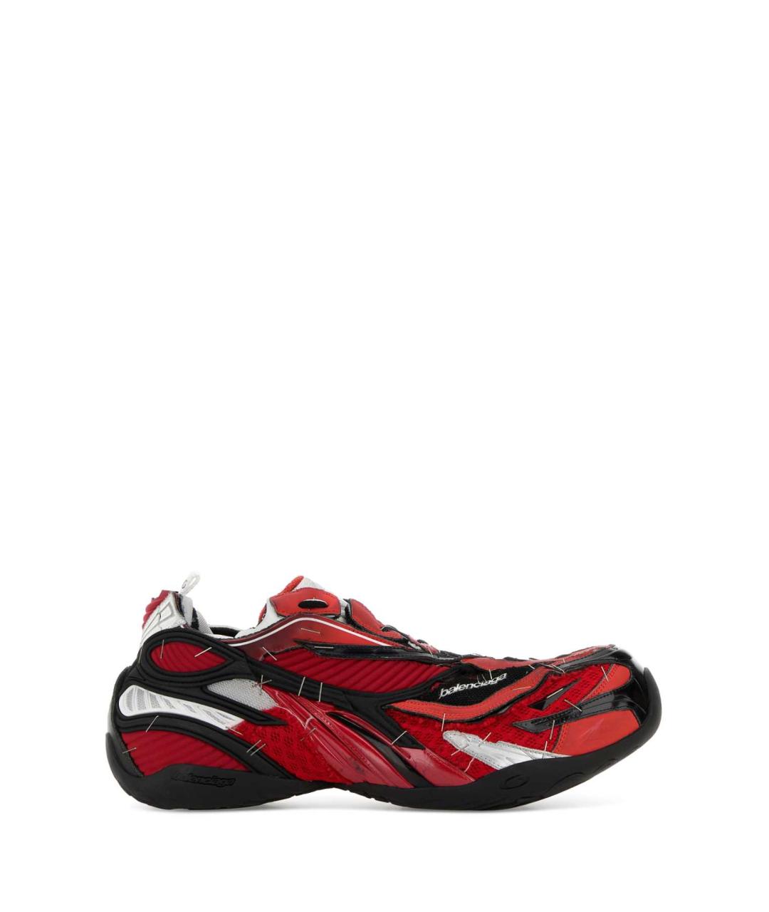 BALENCIAGA Красные текстильные низкие кроссовки / кеды, фото 1