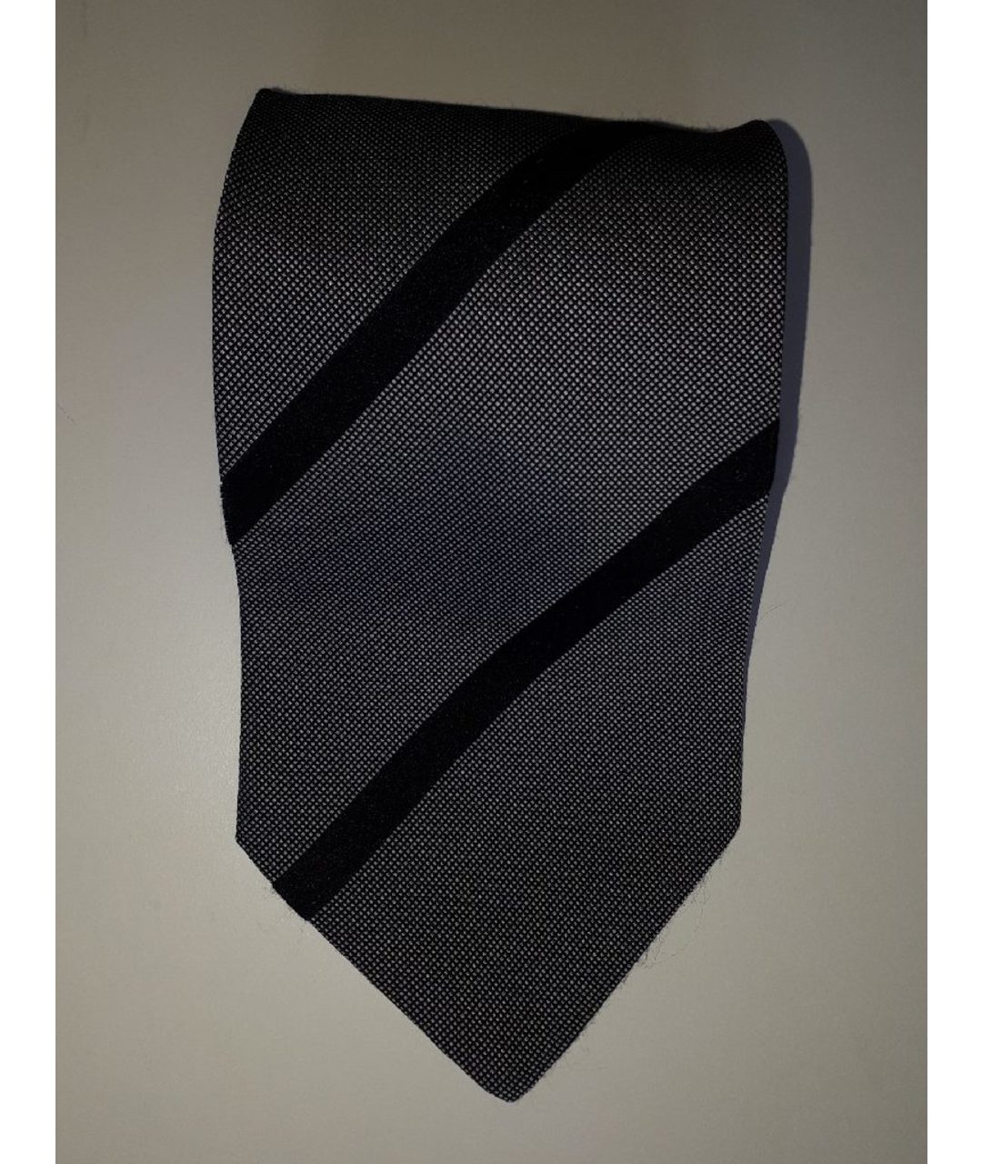 GIORGIO ARMANI Серый шелковый галстук, фото 5
