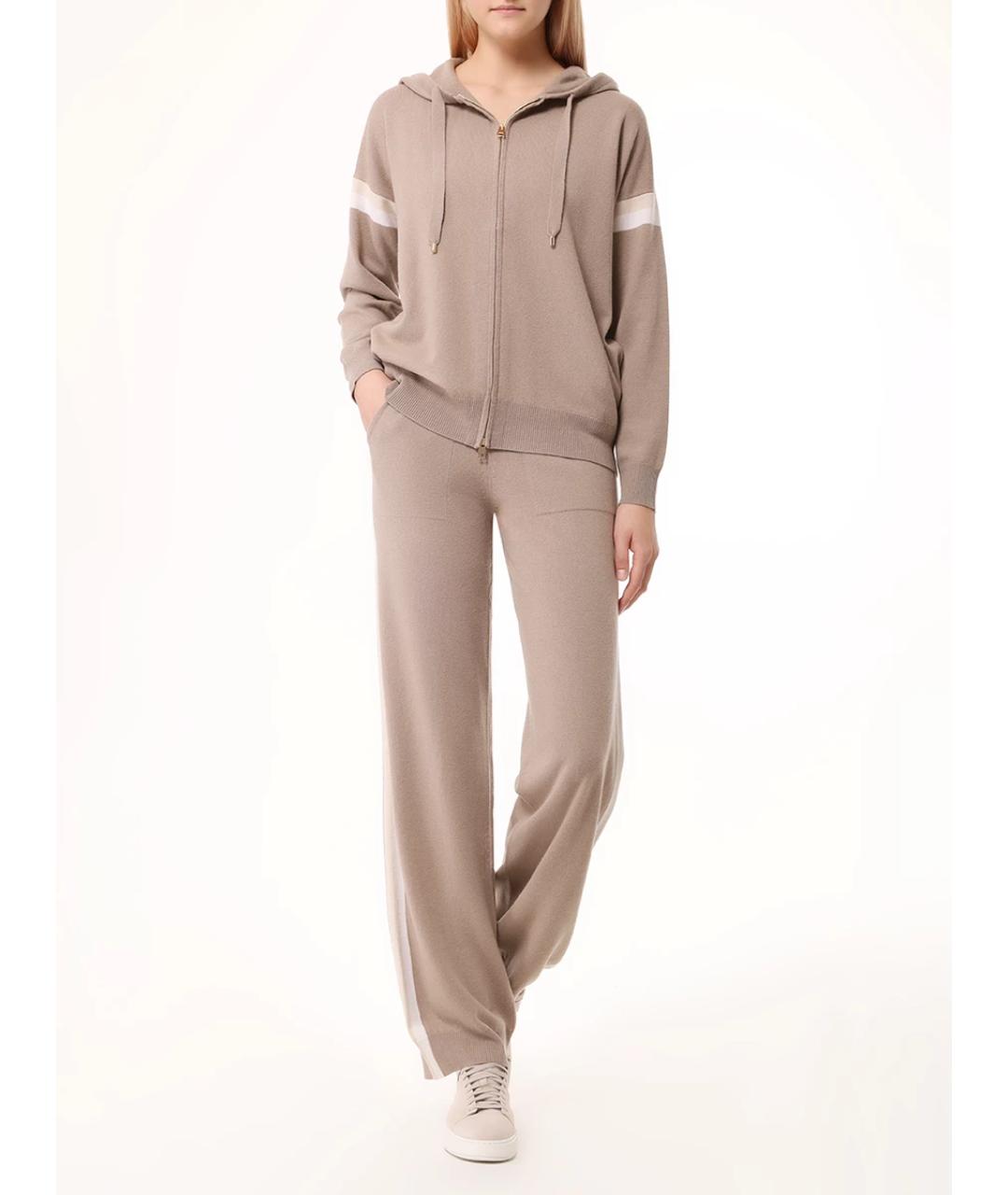 LORENA ANTONIAZZI Бежевый шерстяной костюм с брюками, фото 2