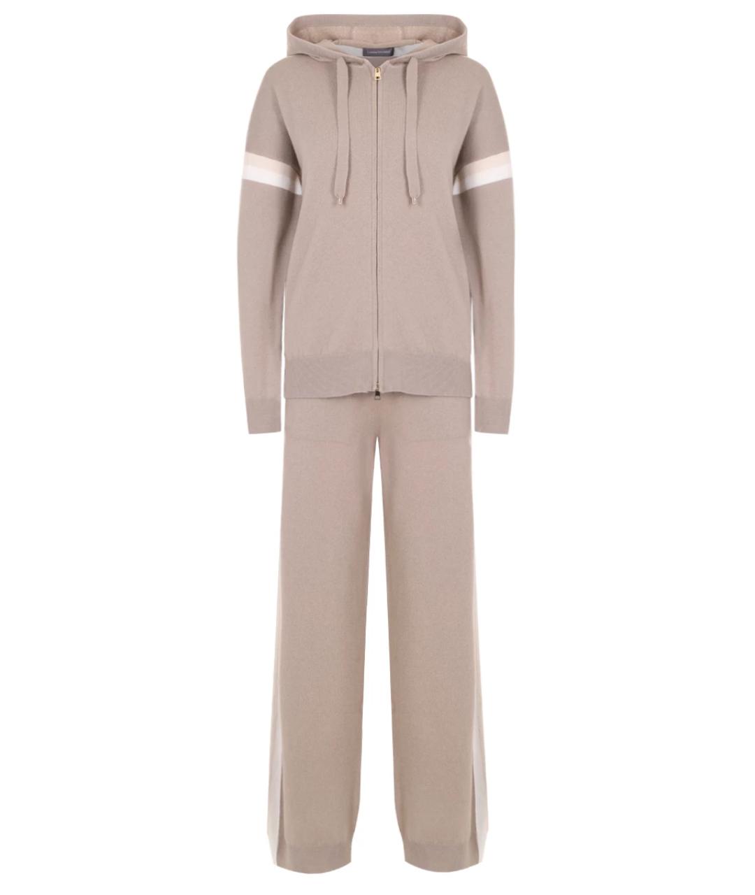 LORENA ANTONIAZZI Бежевый шерстяной костюм с брюками, фото 1