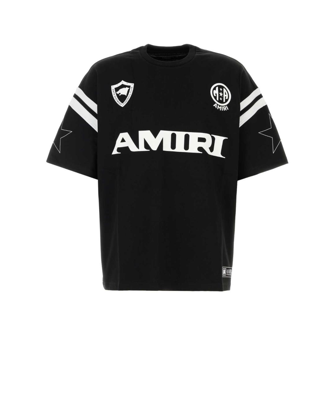AMIRI Черная хлопковая футболка, фото 1